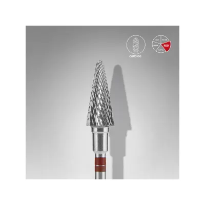 EXPERT Karbidni nastavak za levoruke konus, crveni, 6mm/14mm